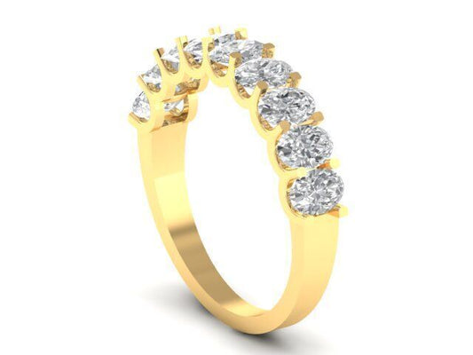 Churumbela de Oro Amarillo 18k con Incrustaciones Ovales
