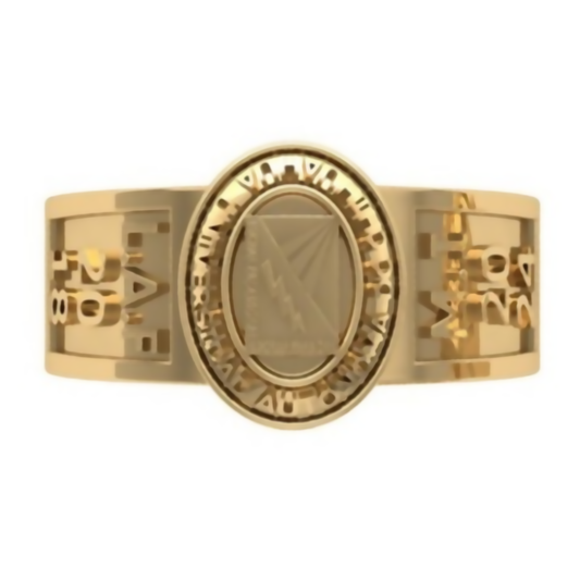 Anillo de Graduación Logo Ovalado