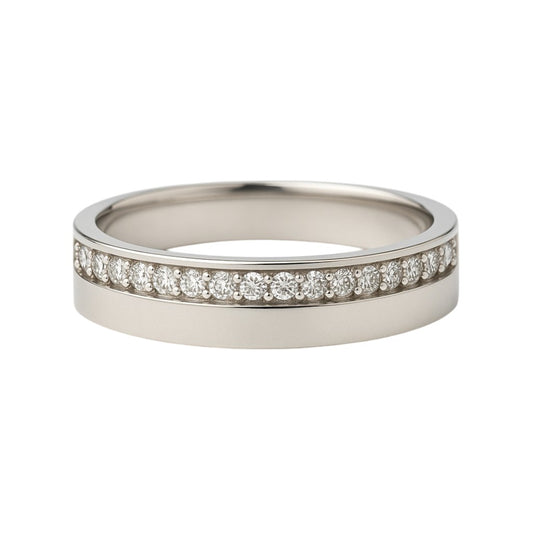 Argolla De Matrimonio Oro Blanco 14K 6mm