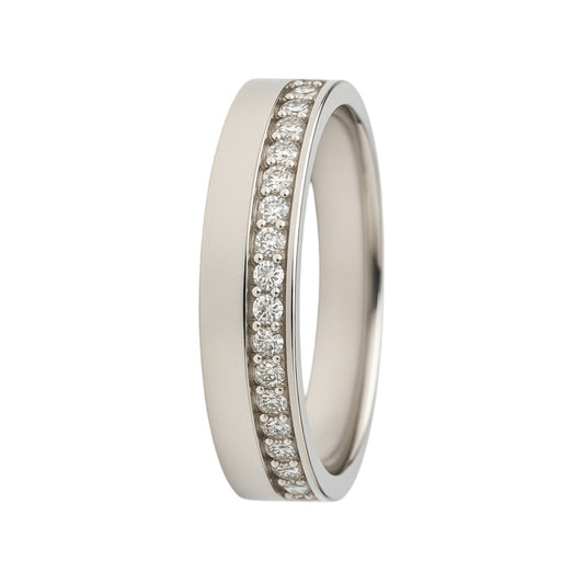Argolla De Matrimonio Oro Blanco 14K 6mm