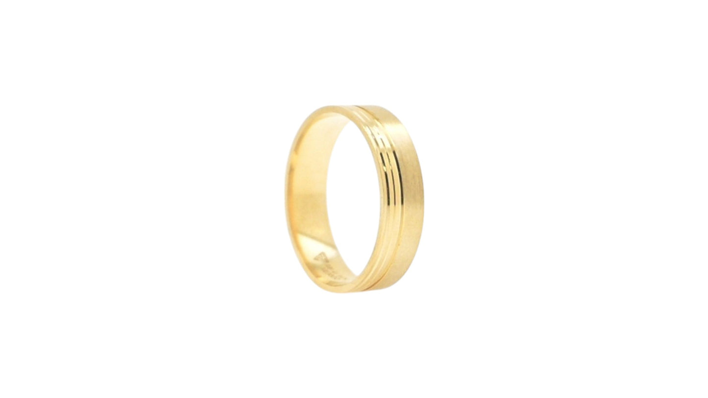 Argolla De Matrimonio Oro Amarillo 14K 6mm