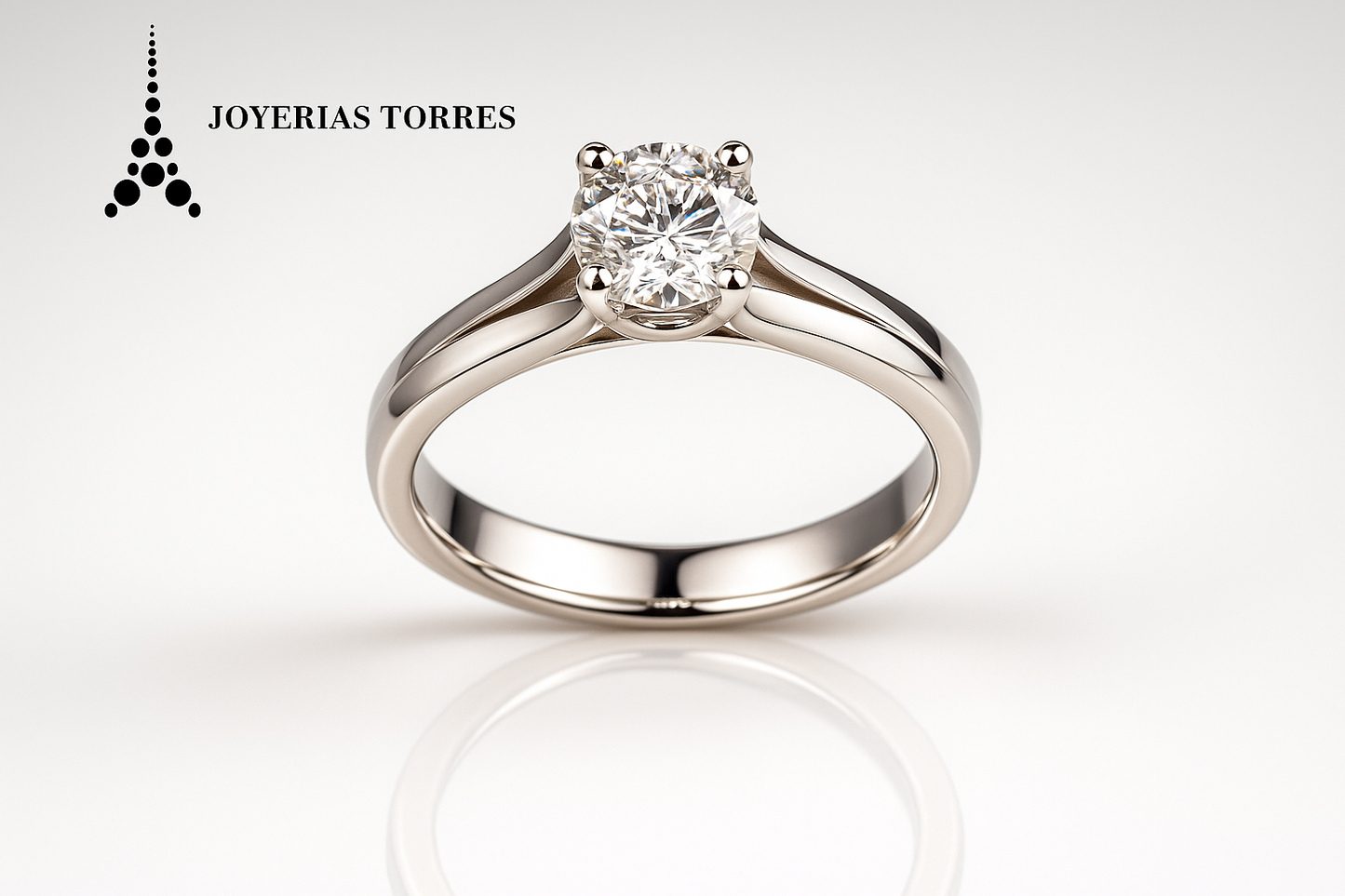 Anillo de compromiso con logo completo