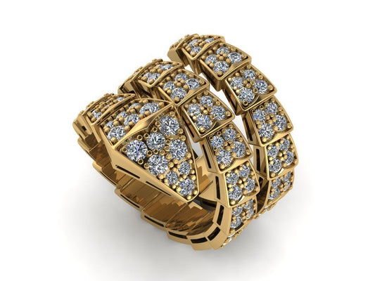 Anillo BVI Snake Shape de Oro