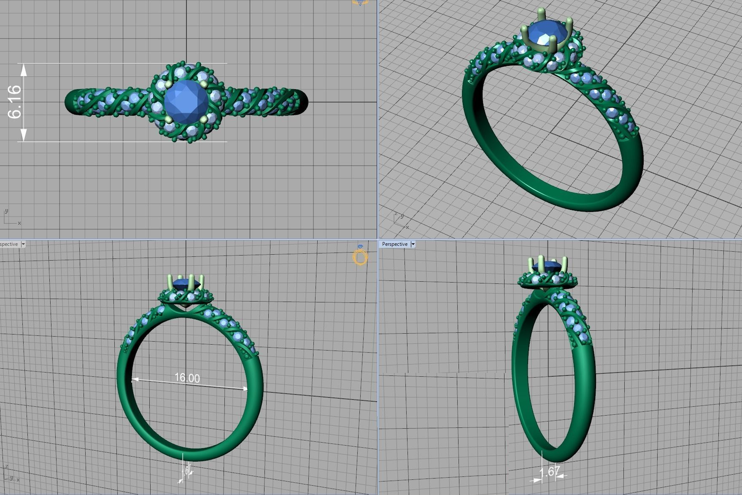 Exclusivo Anillo Delicate Twist de Oro 14k con Relucientes Incrustaciones