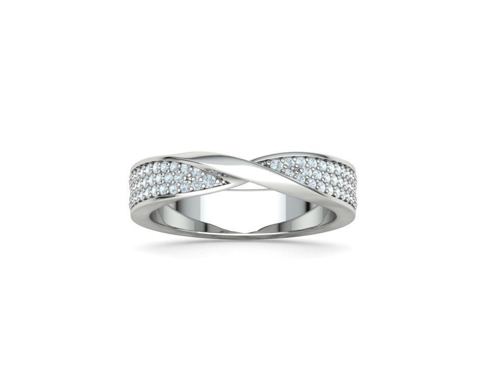 Hermosa Churumbela Diamond Mobius con Brillantes Incrustaciones