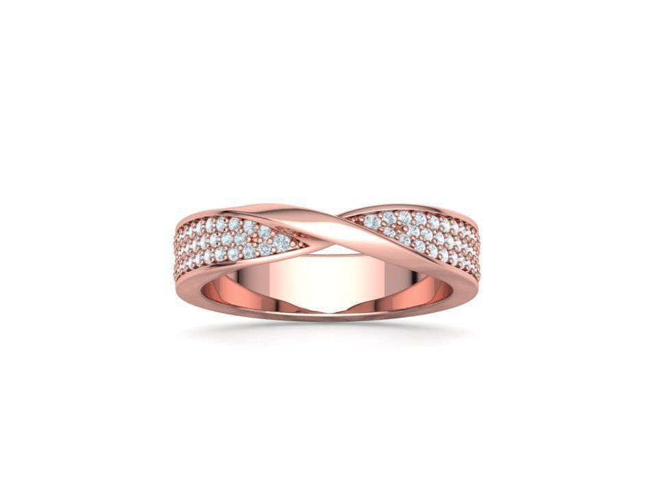 Hermosa Churumbela Diamond Mobius con Brillantes Incrustaciones