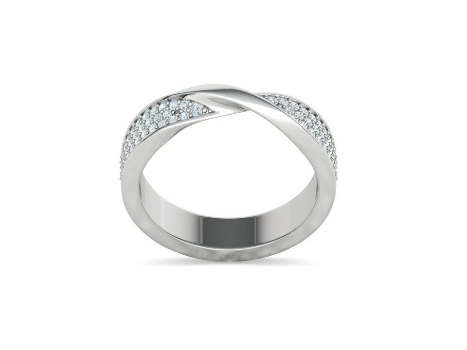 Hermosa Churumbela Diamond Mobius con Brillantes Incrustaciones