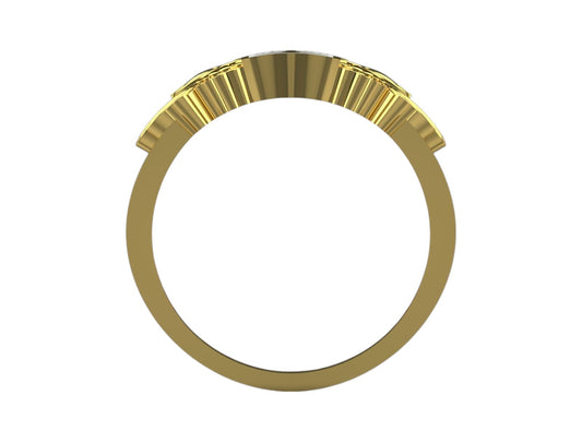 Anillo de Oro de Piloto con Logo de Avión