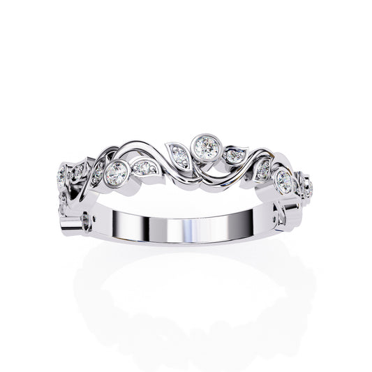 Churumbela Eternity Diamond en Forma Petalos con Incrustaciones