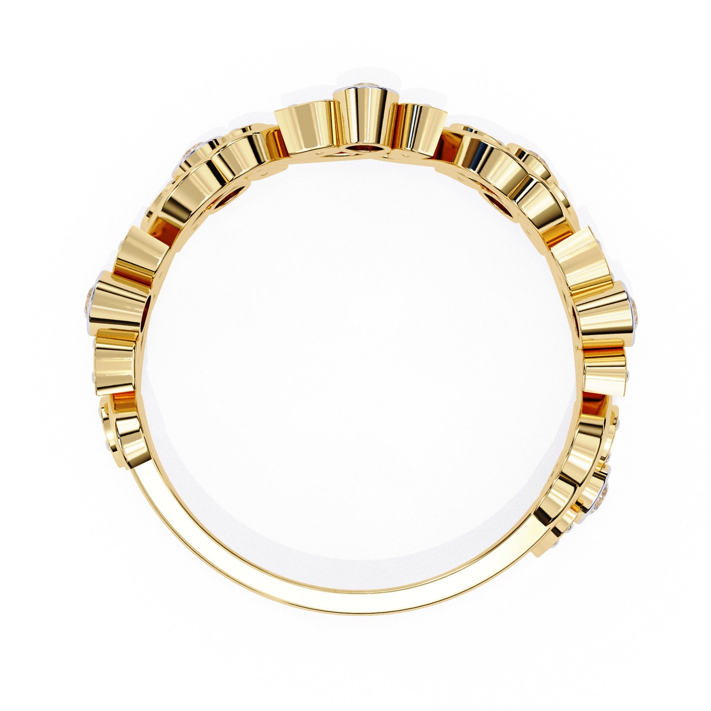 Churumbela Eternity Diamond en Forma Petalos con Incrustaciones