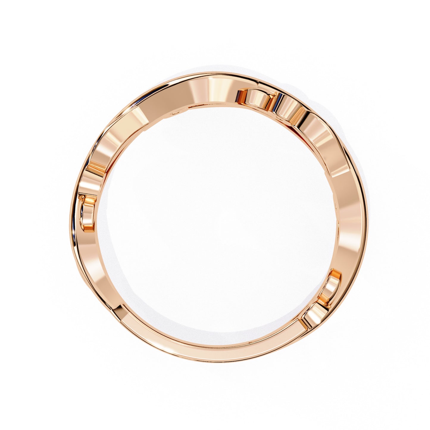 Encantadora Churumbela Eternity Diamond en Forma de Petalos con Incrustaciones Deslumbrantes