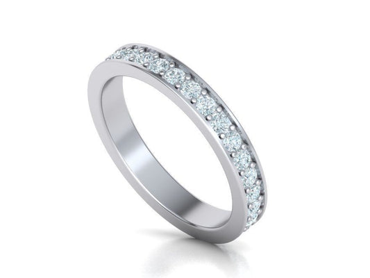 Churumbela Eternity de Oro 14k con Precioso Aro de Incrustaciones