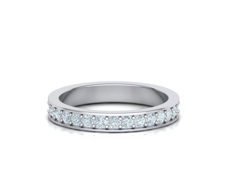 Hermosa Churumbela Eternity de Oro 14k con Precioso Aro de Incrustaciones