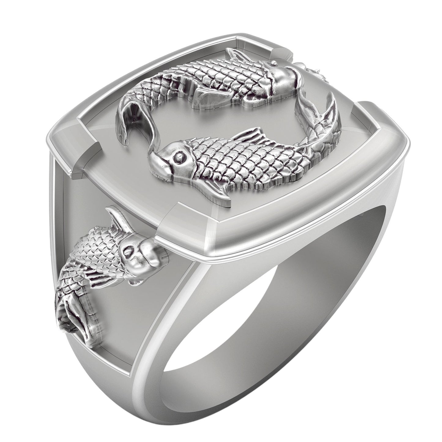 Exclusivo Anillo Pescador de Oro