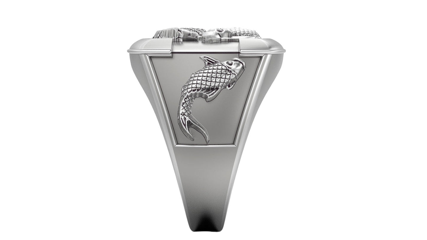 Exclusivo Anillo Pescador de Oro