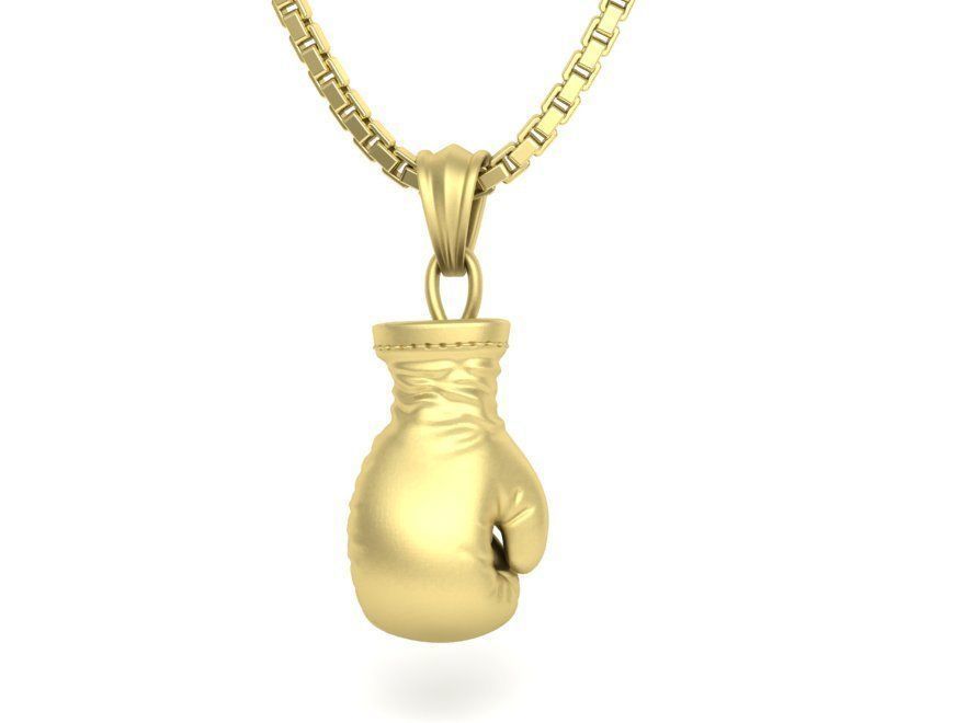 Grandioso Dije Boxeador de Oro