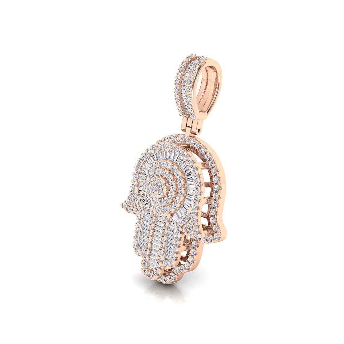 Precioso Dije Hamsa con Incrustaciones Deslumbrantes