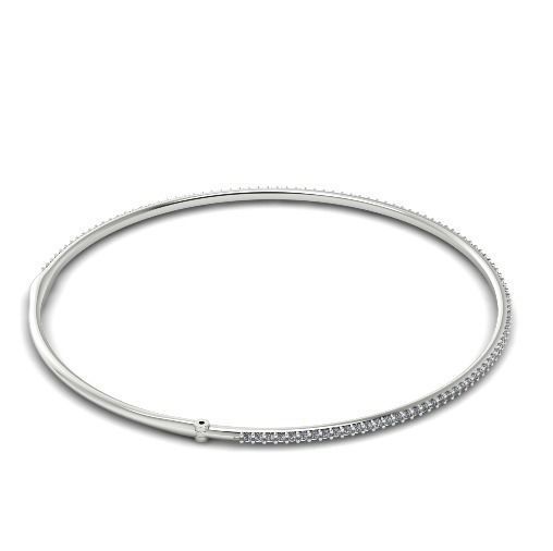 Refinado Brazalete de Oro Recubierto de Incrustaciones Brillantes