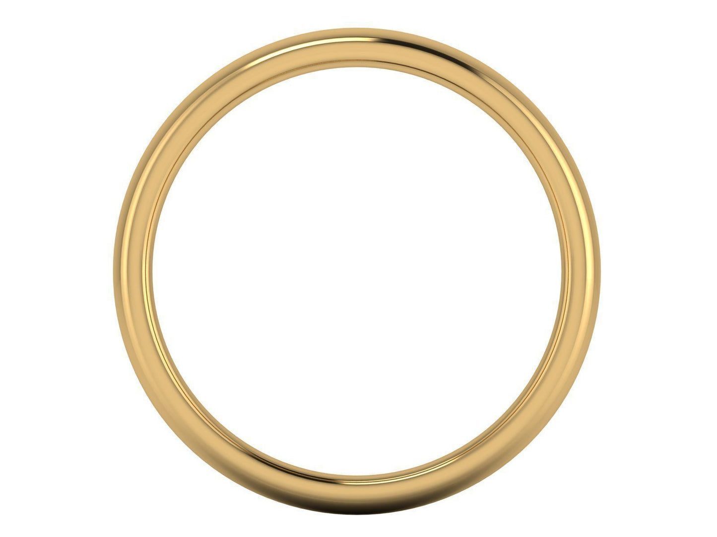 Juego de Argollas Plain Doradas Lisas de Oro 14k