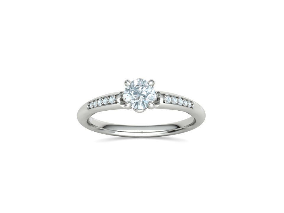 Encantador Anillo de Compromiso Sophia con Preciosas Incrustaciones