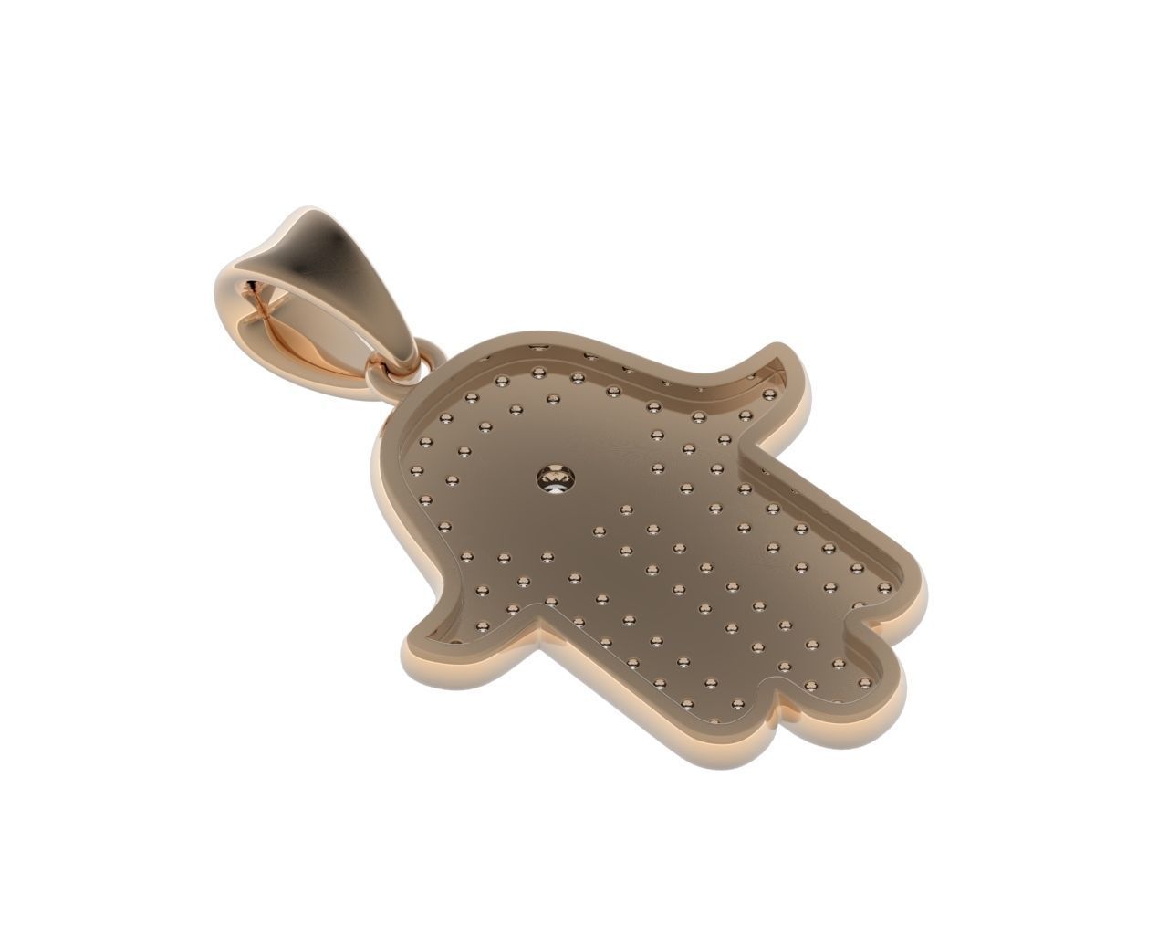 Exclusivo Dije Hamsa Hand Personalizada con Incrustaciones Brillantes