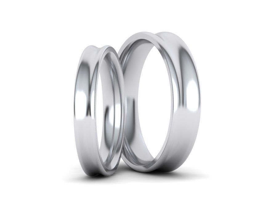 Sofisticado Juego de Argollas Confort Fit de Oro 14k