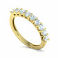 Churumbela Eternity Ring con Arco de Incrustaciones Preciosas