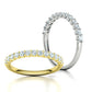 Churumbela Eternity Ring con Arco de 13 Incrustaciones Deslumbrantes