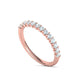 Churumbela Eternity Ring con Arco de 13 Incrustaciones Deslumbrantes