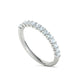 Churumbela Eternity Ring con Arco de 13 Incrustaciones Deslumbrantes