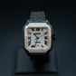 Santos de Cartier Large, Two tone Full ice