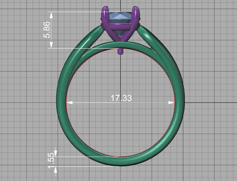 Anillo de Compromiso Solitario Classic Elysia