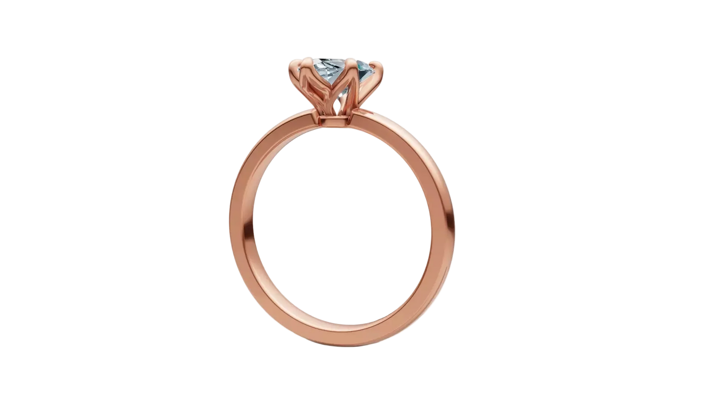 Anillo de Compromiso Marquesa Solitaire de 1 CT con 6 garras