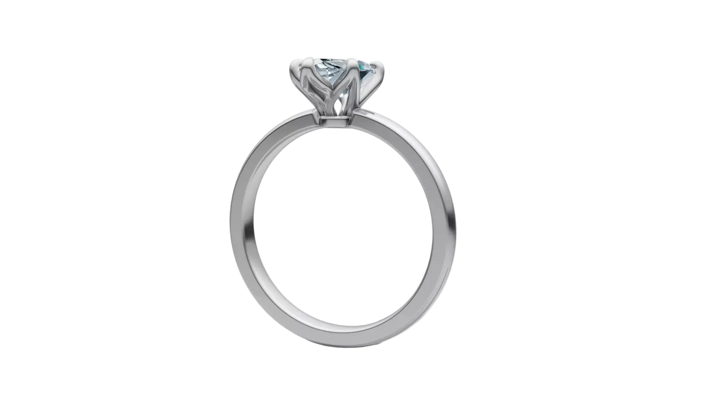 Anillo de Compromiso Marquesa Solitaire de 1 CT con 6 garras