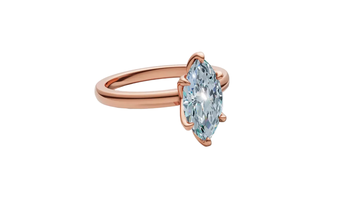Anillo de Compromiso Marquesa Solitaire de 1 CT con 6 garras