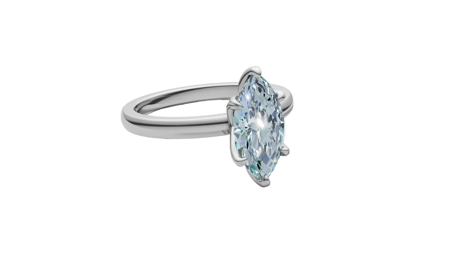 Anillo de Compromiso Marquesa Solitaire de 1 CT con 6 garras