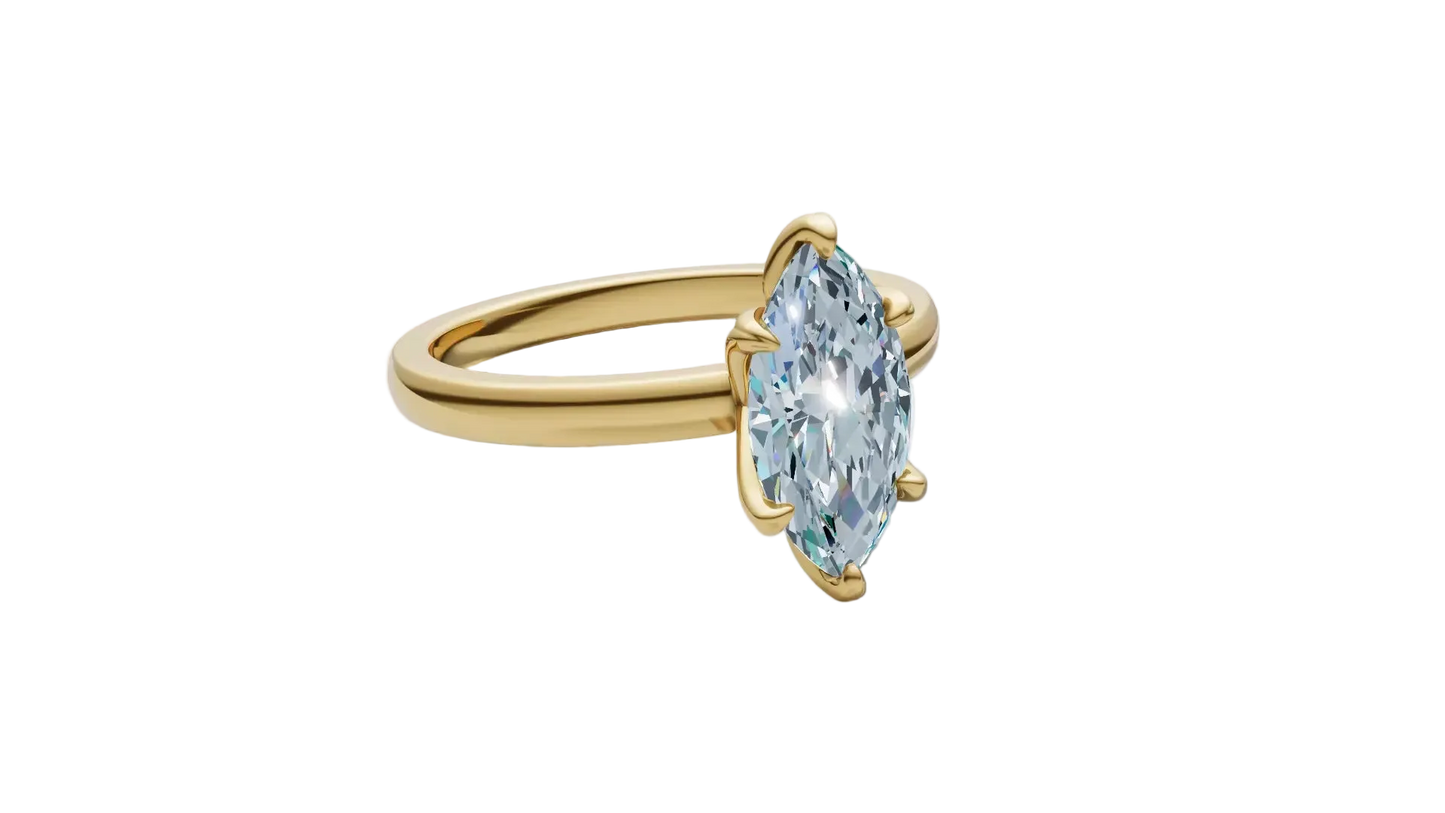 Anillo de Compromiso Marquesa Solitaire de 1 CT con 6 garras