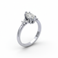 Anillo de Compromiso Diamante Marquise 1.01 ct Estilo Floral