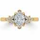 Anillo de Compromiso Diamante Marquise 1.01 ct Estilo Floral