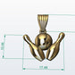 Dije de Boliche de Oro 14k