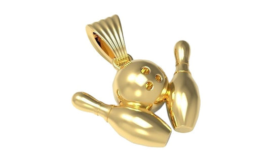 Dije de Boliche de Oro 14k