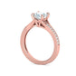 Anillo de Compromiso Solitaire con Incrustaciones