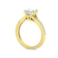 Anillo de Compromiso Solitaire con Incrustaciones