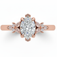 Anillo de Compromiso Diamante Marquise 1.01 ct Estilo Floral