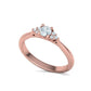 Anillo de Compromiso de Oro 14k con Incrustaciones