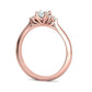 Anillo de Compromiso de Oro 14k con Incrustaciones