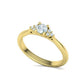 Anillo de Compromiso de Oro 14k con Incrustaciones