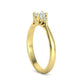 Anillo de Compromiso de Oro 14k con Incrustaciones
