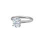 Anillo de Compromiso con Incrustación Oval y Halo Oculto