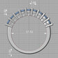 Churumbela Etirnity Ring con Arco de Incrustaciones Preciosas